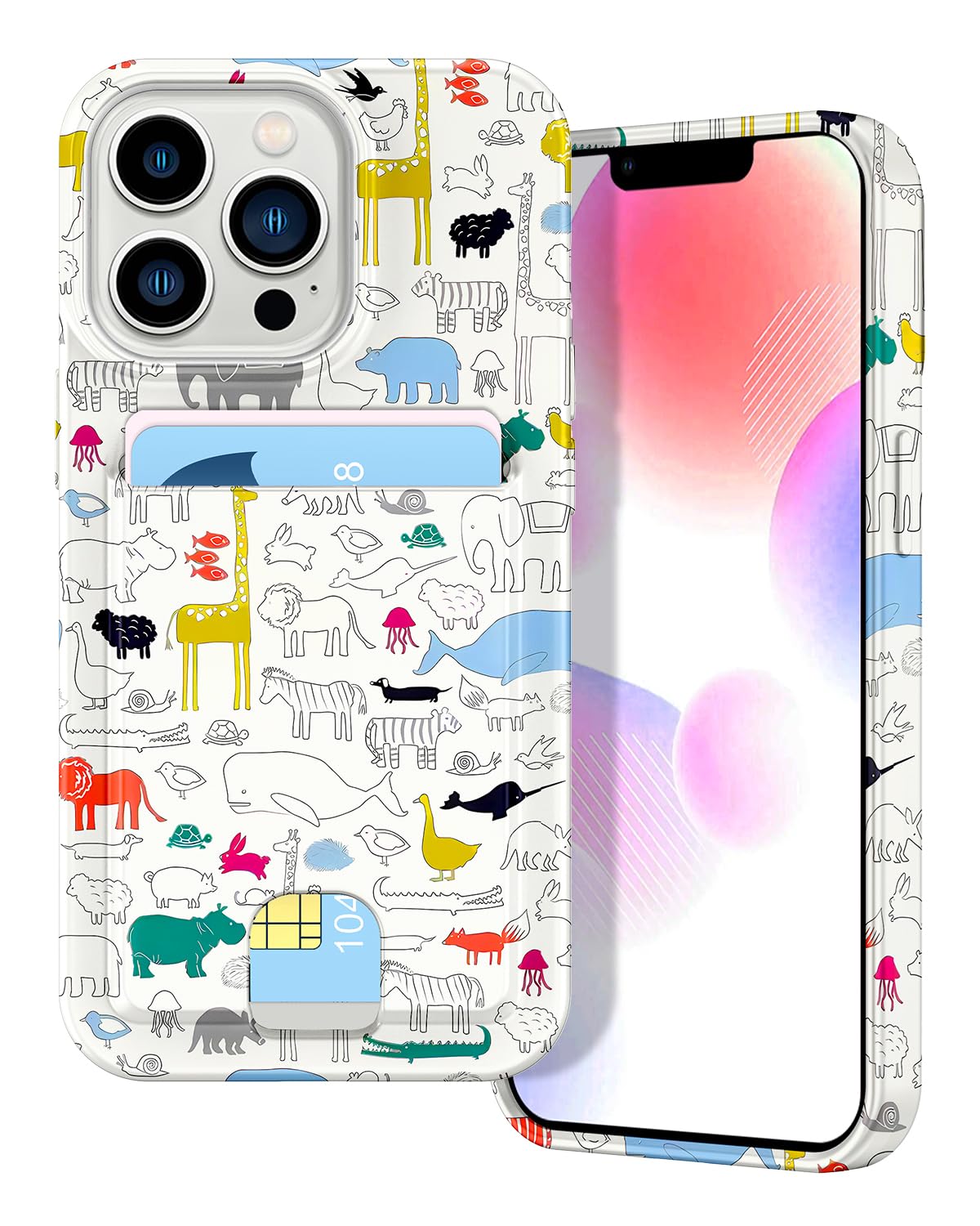 Petocase for iPhone 13 Pro Max Wallet Case Card