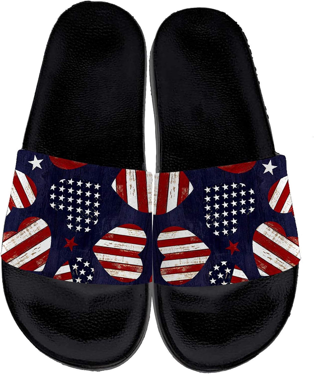 Amazon.com | American Flag Slippers for Men Women Personalited 3D Print