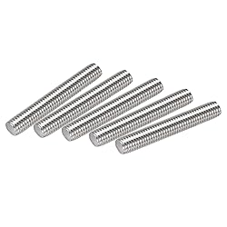uxcell 5Pcs M10 x 60mm Fully Threaded Rod 304