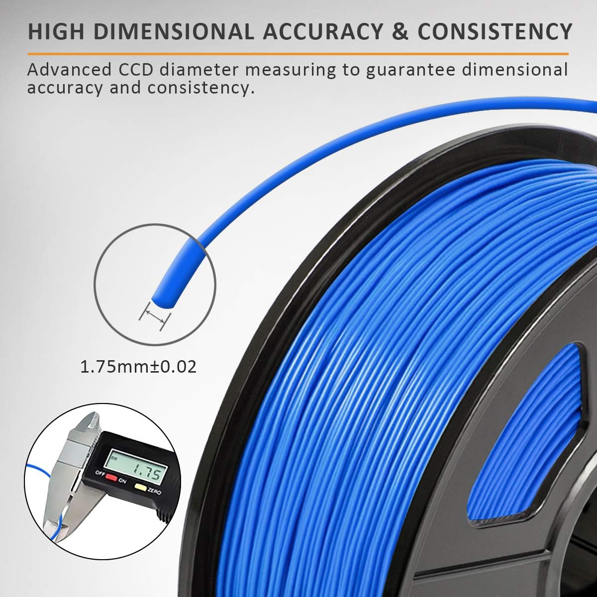 Amazon Sunlu 3dプリンタフィラメントpla Plus 1 75mm Plaフィラメント 3dフィラメント低臭気 寸法精度 0 02mm 3dプリンタおよび3dペン用lbs 1kg スプール3dフィラメント 青色 Blue Pla 造形材料 産業 研究開発用品 通販