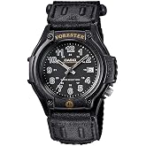 Casio FT500WC-1BV Men's Forester Illuminator LED Light Black Dial Velcro Band Analog Watch