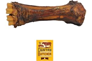 THE COUNTRY BUTCHER ALL AMERICAN DOG CHEWS The Country Butcher Beef Shank Dog Bonesfor Aggressive Chewers, Large and Medium Breed Dog Treat, Natural, Tough, Chew Toy, Made in The USA, 6 Count