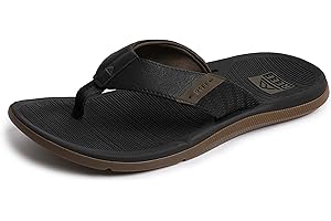 REEF Santa Ana Men's Flip Flop, Arch Support, Water Friendly, Non Marking Outsole