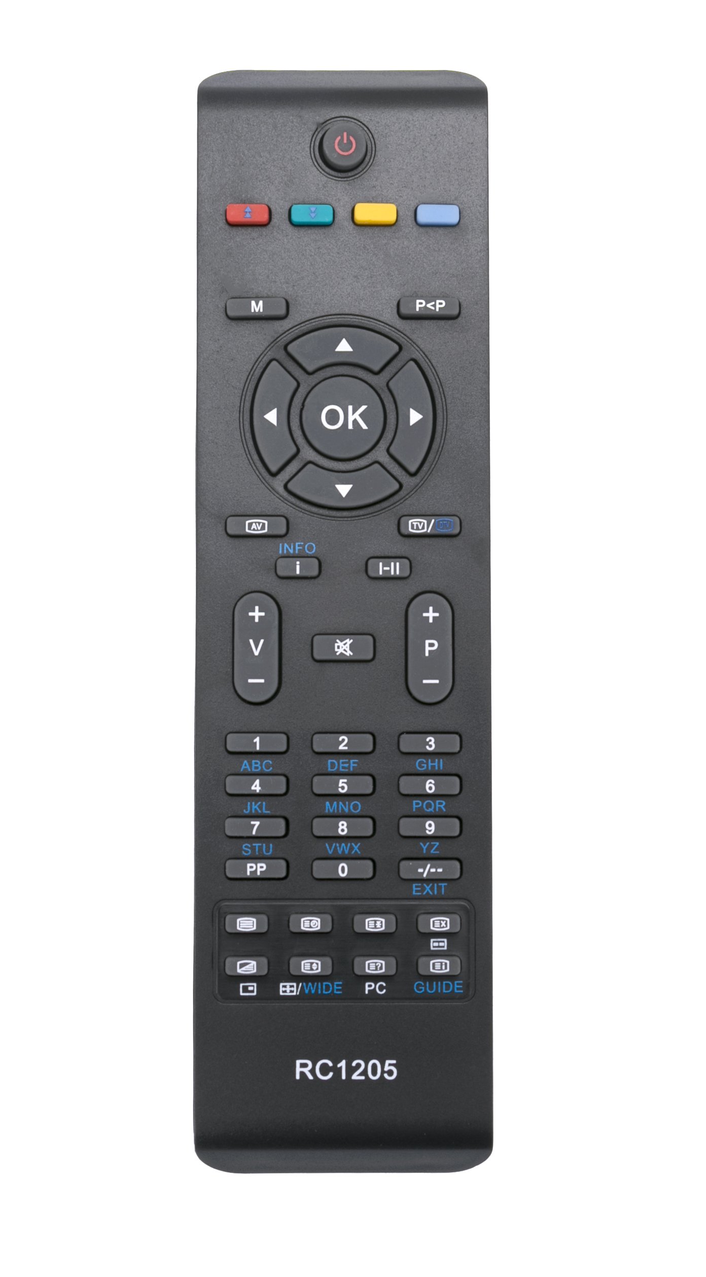 Vinabty Replacement TV Remote Control RC1205 Compatible with Hitachi L26HP03U L32HP03U L32VP03U L42SP04U 19LD3560 L42VC04U L42VC04 L32HP03 L32HP03U 32LD30 42LDF30 42LDF30U for TECHWOOD 32884HD