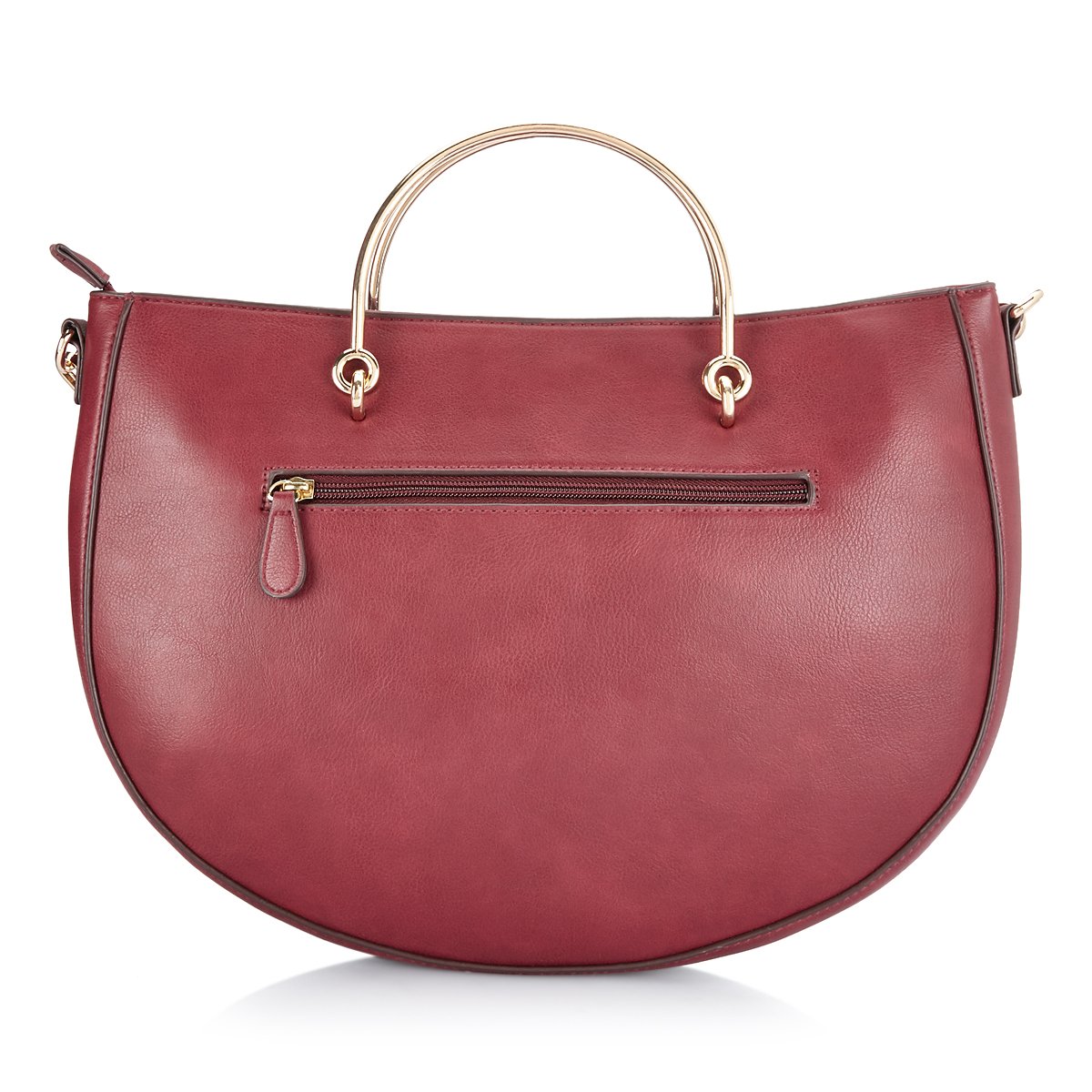 caprese tyra women's satchel (dark red)