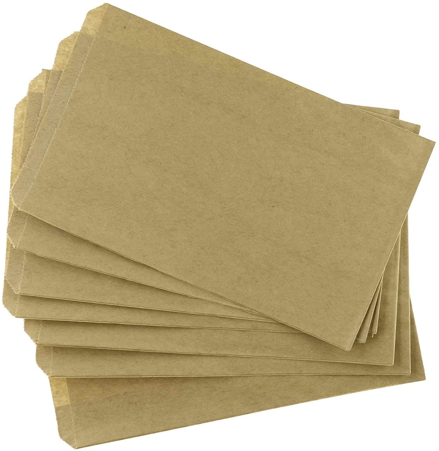 100 pcs 6'' X 9'' Brown Kraft Paper Treat Bags for Candy, Cookies, Doughnut, Crafts, Party favors, Sandwich, Jewelry, Merchandise, Gift bags