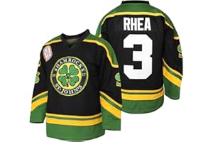 MESOSPERO 3 Ross The BOSS Rhea St John's Shamrocks Jerseys with EMHL Patch Hockey Jersey for Men