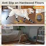 BEAUTYZOO 6Pcs Dog Socks Anti-Slip Non-Slip Paw Protectors Small/Med Grey view 5