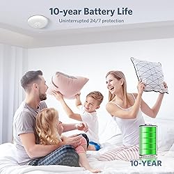 HATHEPHS 10-Year Battery Interconnected Smoke and