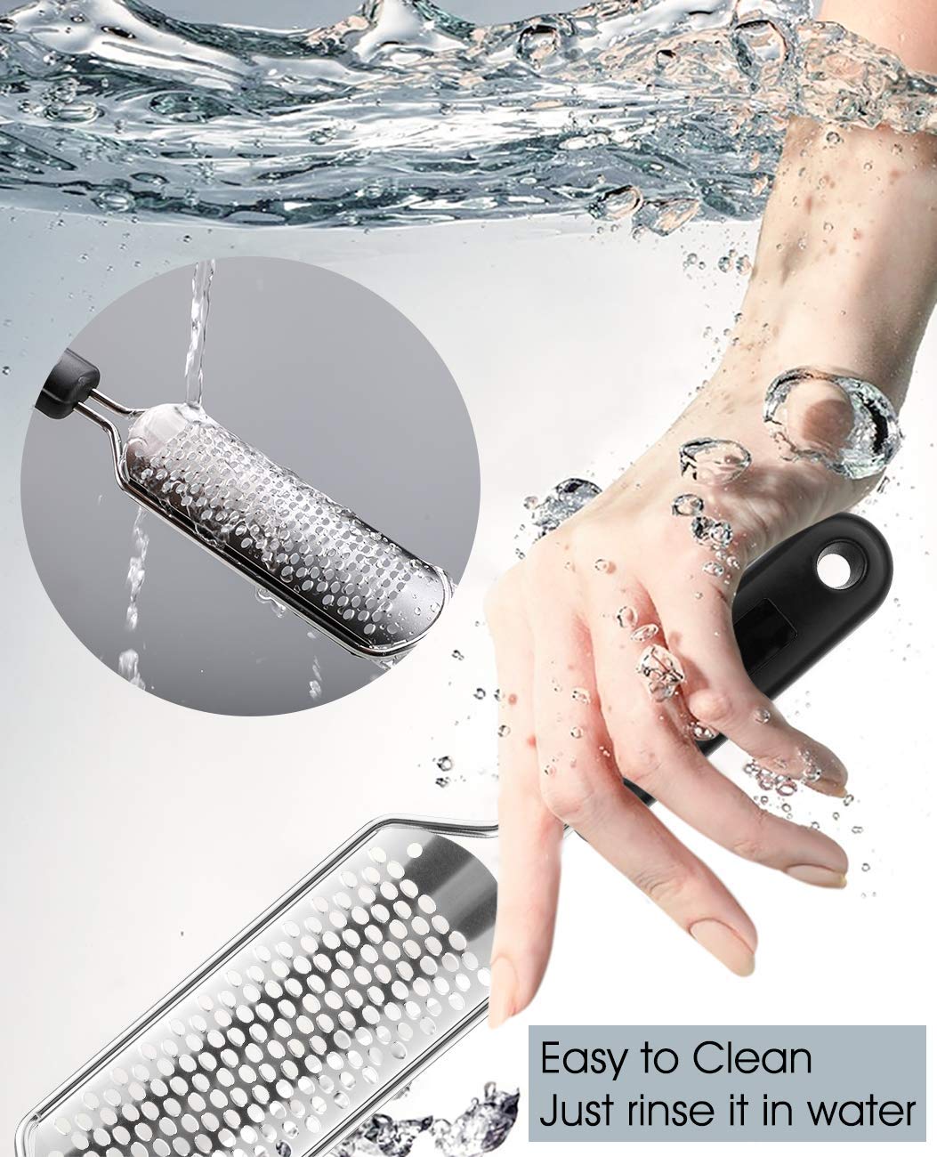 Oneleaf 2PCS Professional Pedicure Rasp Foot File Cracked Skin Corns Callus Remover for Extra Smooth and Beauty Foot : Beauty