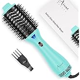 Hot Air Brush, Aima Beauty Professional One Step Hair Dryer & Volumizer 4 in 1 Upgrade Anti-Scald Negative Ionic Technology f
