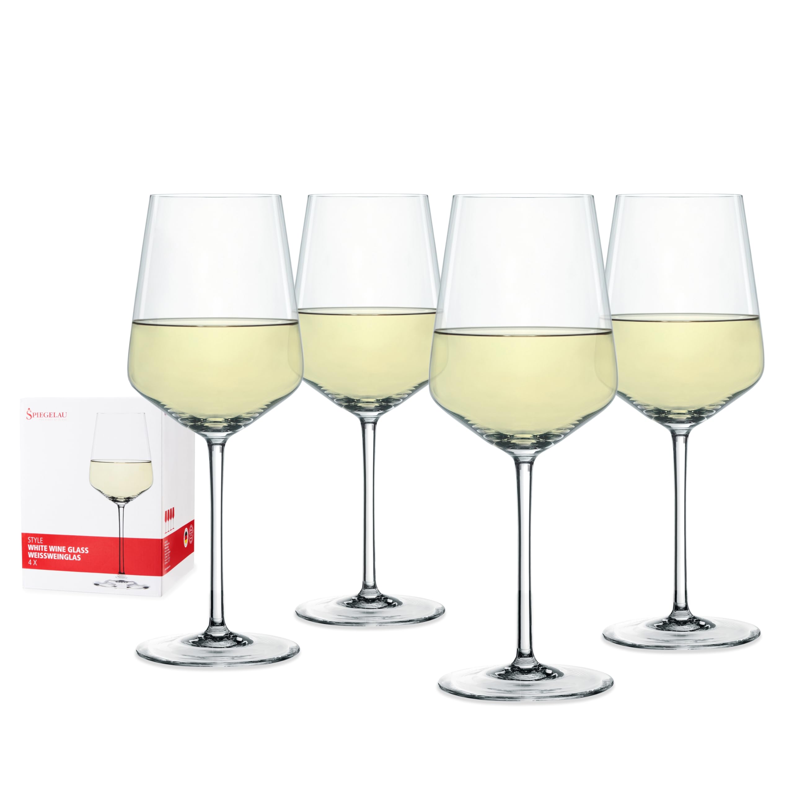 Spiegelau White Wine Glasses, Set of 4, Crystal, 440 ml, Style, 4670182