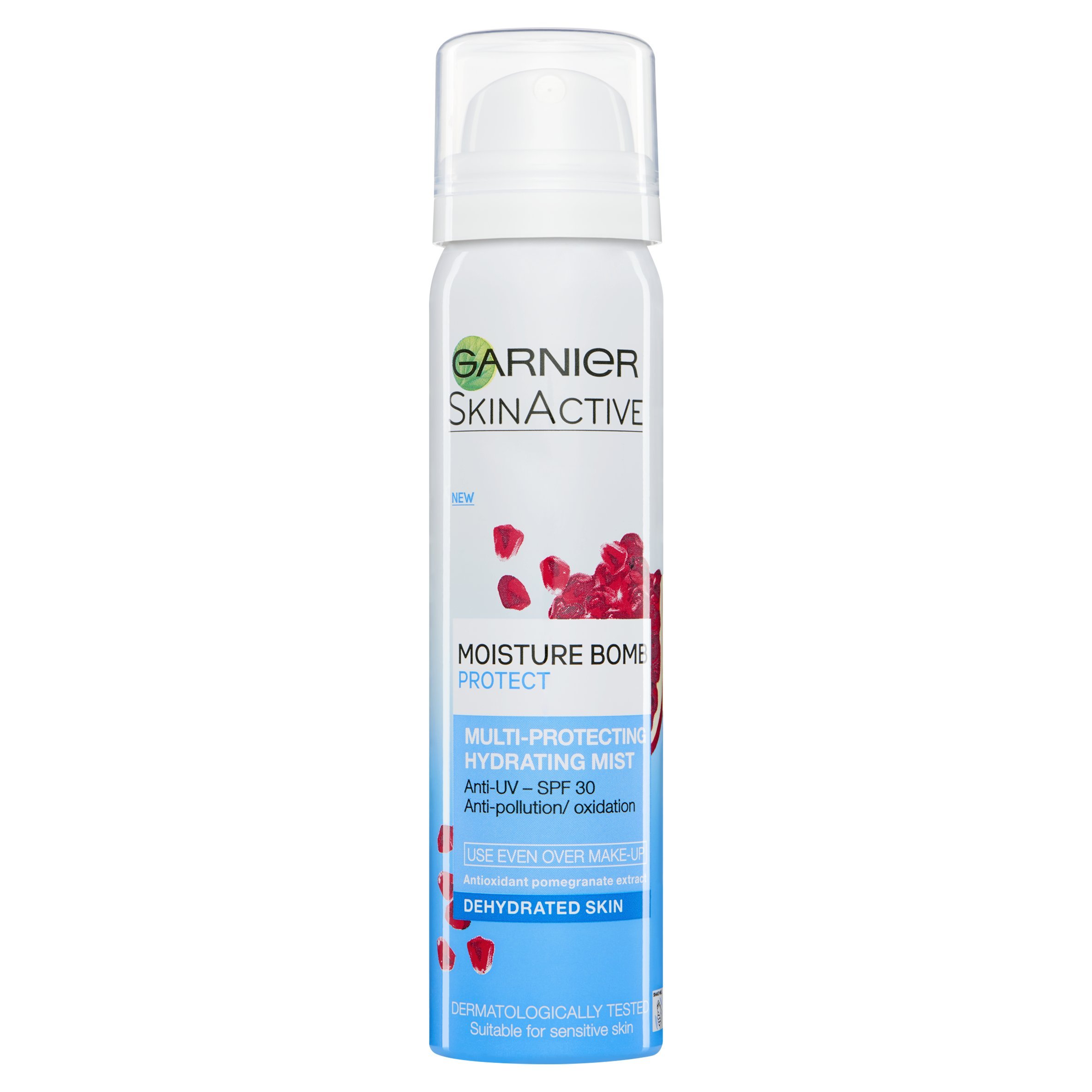 Garnier Moisture Bomb Face Mist Protect and Hydrate, Pomegranate, 75 ml
