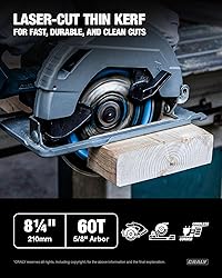 CRALY 8-1/4 Inch 60 Teeth Ultra Fine Finish Wood