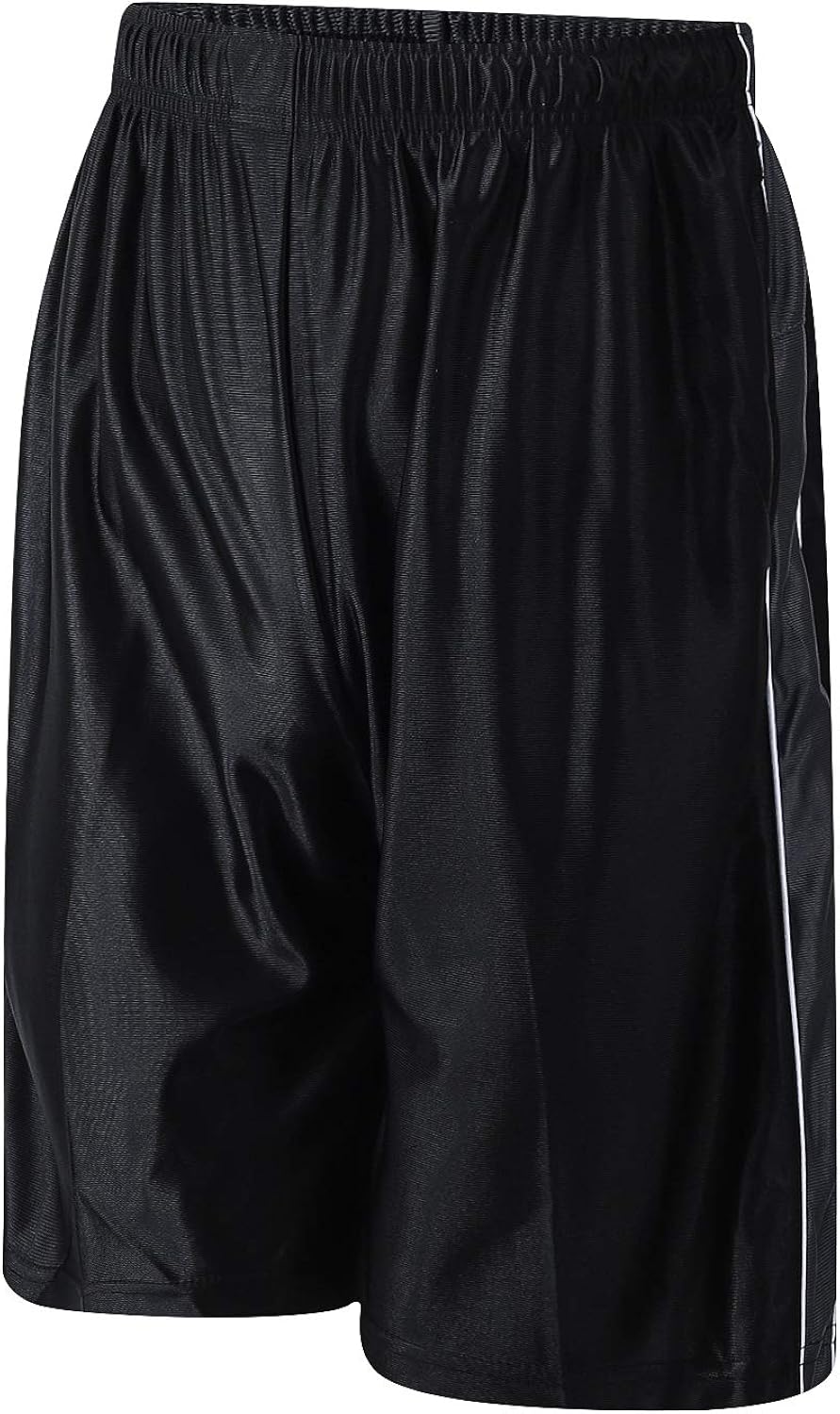 PTSports Men's 11'' Cool Basketball Shorts with Pockets Long Gym Athletic Shorts Running Quick-Dry Drawstring: Clothing