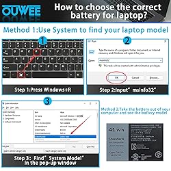 OUWEE 41Wh G91J0 Battery Replacement for Dell