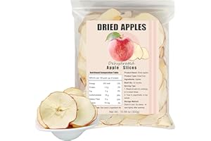 GENERIC Apple Slices,10.6oz/300g Dried Apples-No Sugar Added, Apple Chips, Bright & Crisp Sweetness, Fuji Apples, Dried Fruit for Cocktails and DIY Cooking, Clean Snacks, Oil-Free, Gluten-Free, Color-Free