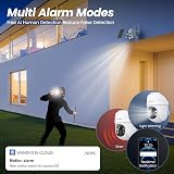 Cinnado Solar Security Camera Outdoor Wireless 2K PIR Color Night Vision view 5