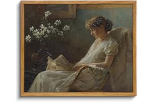 InSimSea Framed Wall Art for Living Room Home Decor Quiet Corner Landscape Oil Painting Prints Vintage Wall Art Decorative for Living Room Bedroom OfficeFarmhouse Wall Art 9x11in