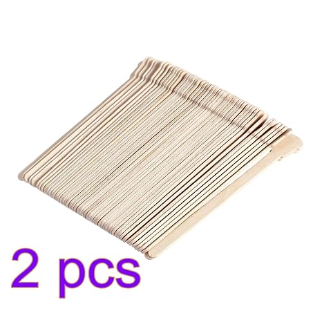 Supvox 100pcs Wooden Waxing Sticks For Face Eyebrows Wax Spatula