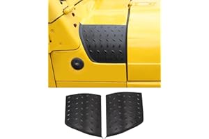DSWSQ 2pcs Black Cowl Body Armor Cover Side Body Cowling Armor Corner Guard Fit for Jeep Wrangler TJ 1997 1998 1999 2000 2001 2002 2003 2004 2005 2006