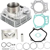 Thomletha Top End Kit Cylinder Piston Gaskets Kit Replacement for Honda Foreman 450 TRX450 1998 1999 2000-2004 Replacement for 12100-HN0-A00 12251-HN0-A01