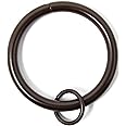 Urbanest Set of 28 1 1/2" Metal Curtain Eyelet Rings, Bronze