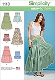 Simplicity 1110 Learn to Sew Tiered Skirt Sewing