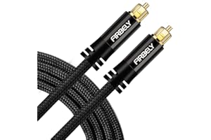 FIRBELY Digital Optical Audio Toslink Cable (20 Feet)
