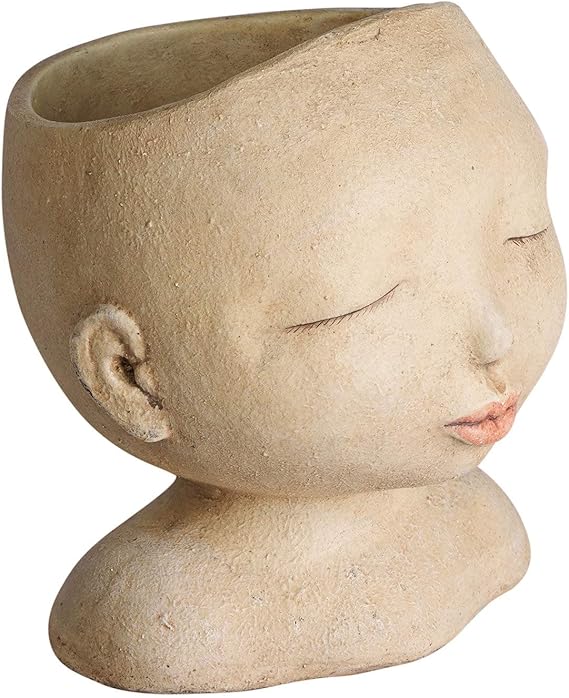 Download Face Planter Large Head Planter Bust Planter Pot Head With Lips And Lashes By Sassy Soul Sister Planters Pots Craft Supplies Tools Vadel Com