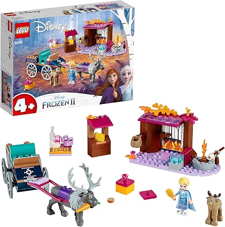 Amazon Co Jp レゴ Lego ディズニープリンセス アナと雪の女王2 エルサのワゴン アドベンチャー おもちゃ
