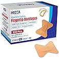 Flexible Fabric Bandages - Flex Fabric Adhesive Bandages Finger-Tip Bandages for Finger Care and to Protect Wounds from Infec
