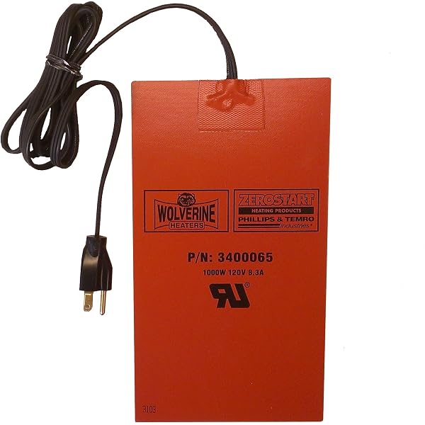 Amazon.com: Zerostart 3400094 Silicone Pad Heater Engine Oil, Transmission  Fluid, Reservoir and Hydraulic Fluid Heater, 5 x 7 | 240 Volts | 500  Watts : Automotive