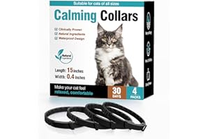 TTLXRL Calming Collar for Cats Cat Pheromone Calming Collar Stress and Anxiety Relief Lasts 30 Days Calm Collar Cat Adjustable Appeasing Calming Collar for Kitten Kitty Calm Collar Make Cat Relaxed 4 Pack