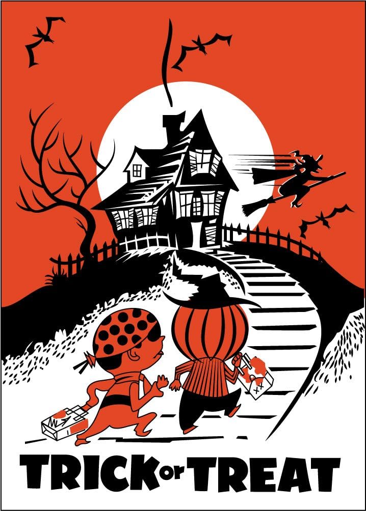 Halloween Trick or Treat Haunted House Magnet