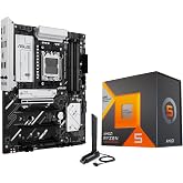 MICRO CENTER AMD 7600X3D Processor with ASUS B650E MAX GamingWF Motherboard | CPU Motherboard Combo, Ryzen 5, AM5, DDR5, PCIe 5.0, 3X M.2 Slots, Wi-Fi 6E, HDMI, USB 10Gbps Type-C, BIOS Flashback, ATX