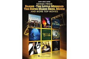 Songs from Barbie, The Little Mermaid, The Super Mario Bros. Movie, and More Top Movies - Piano/Vocal/Guitar Arrangements