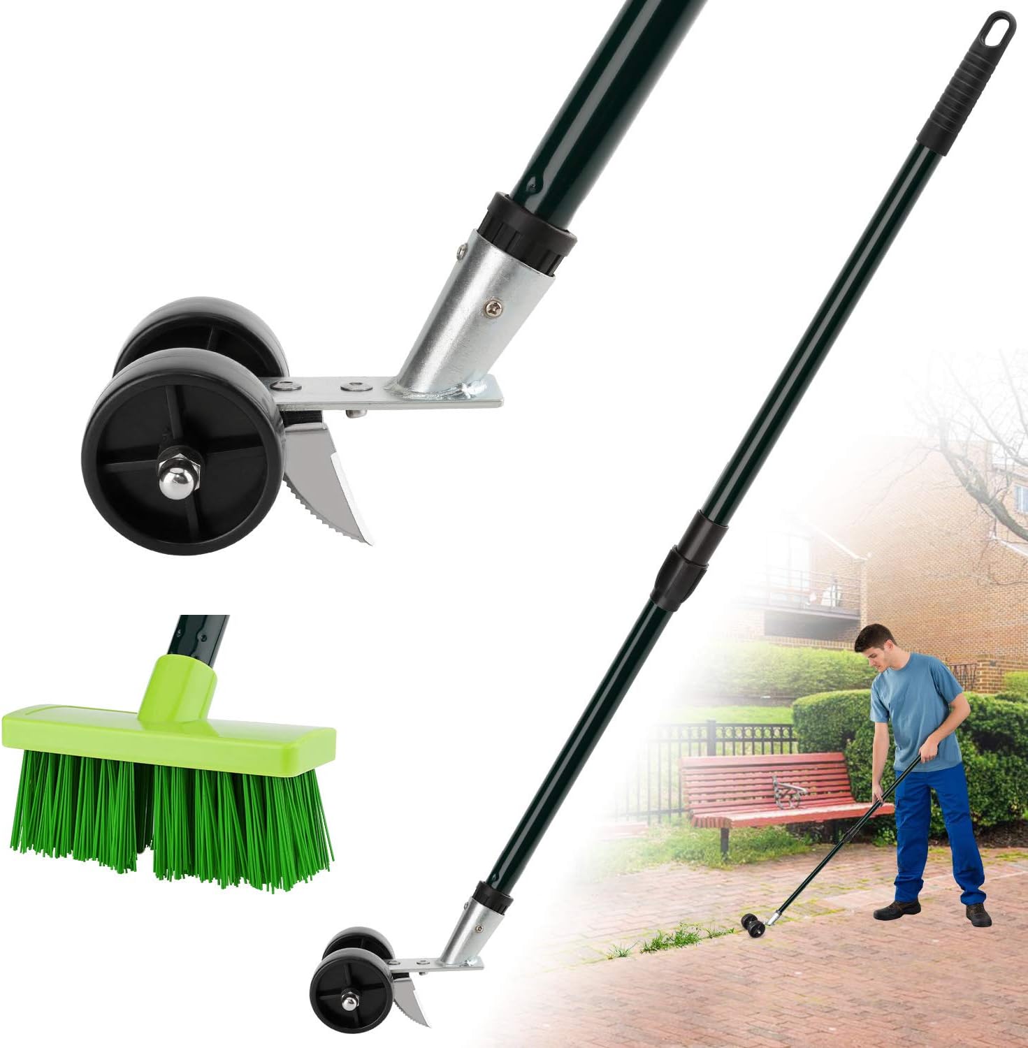 Kinaba Weed Grabber Remover Garden Tools For Driveway Patio Sidewalk Crack And Crevice Weeding Tool And Broom Amazon Ca Patio Lawn Garden