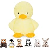 Niuniu Daddy 14" | 3.5 Pound Duck Weighted Plush Stuffed Animal, Heavy Duck Pillowfort Toys for Kids Adults, Weighted Beads for Plush Animals Body Pillow for Presents Birthday Christmas Holiday