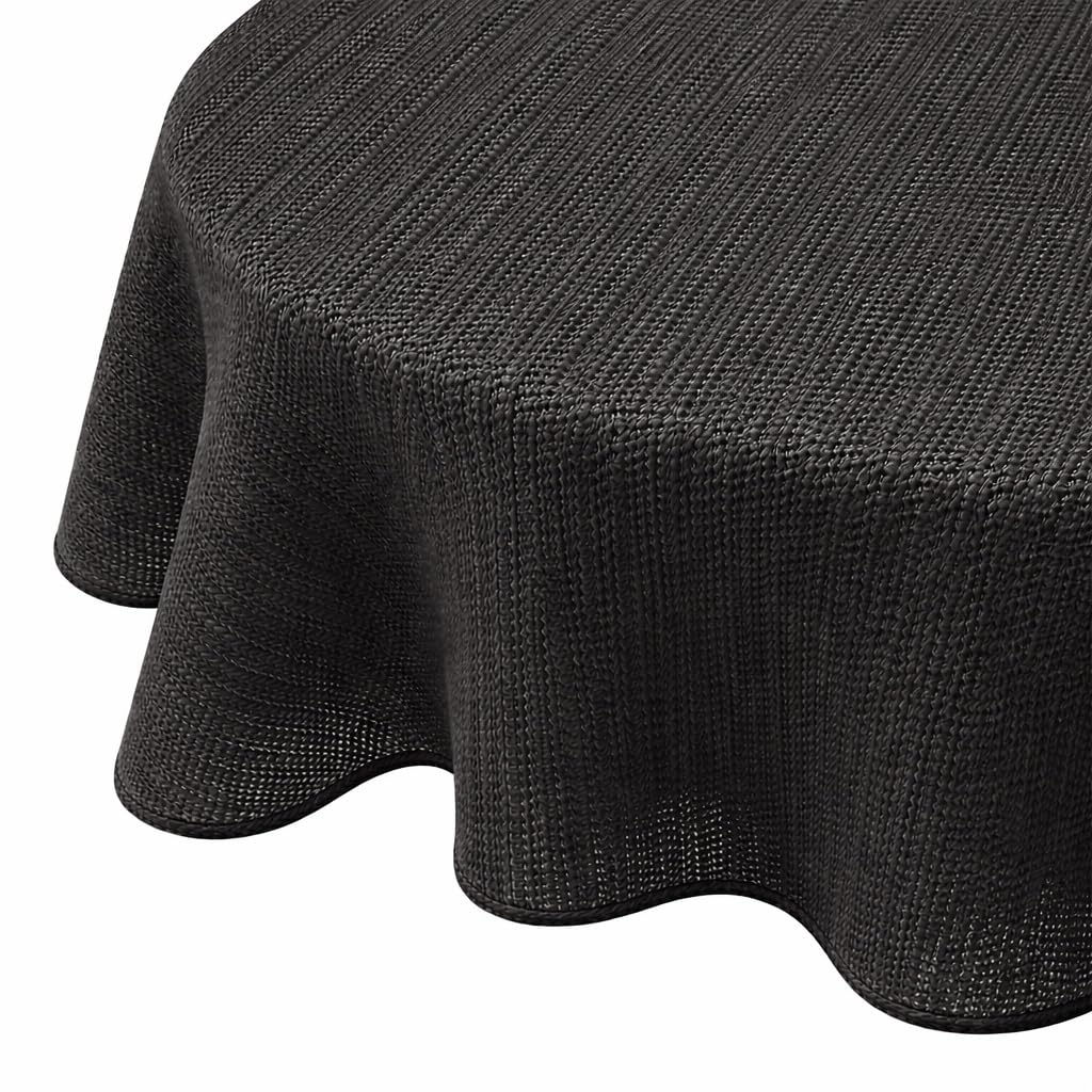 Brandsseller - Foam Garden Tablecloth - Weatherproof Non-Slip Tablecloth for Garden, Balcony and Camping (Oval 160 x 220 cm, Grey)