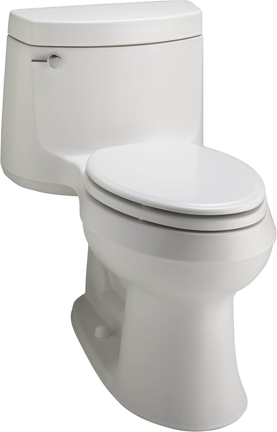 KOHLER K3489HW1 Cimarron Comfort Height Elongated Toilet, Honed White
