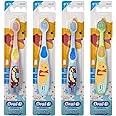 Oral-B Baby Manual Toothbrush, Pooh Characters, 0-3 Years Old, Extra Soft (Characters Vary) - Pack of 4