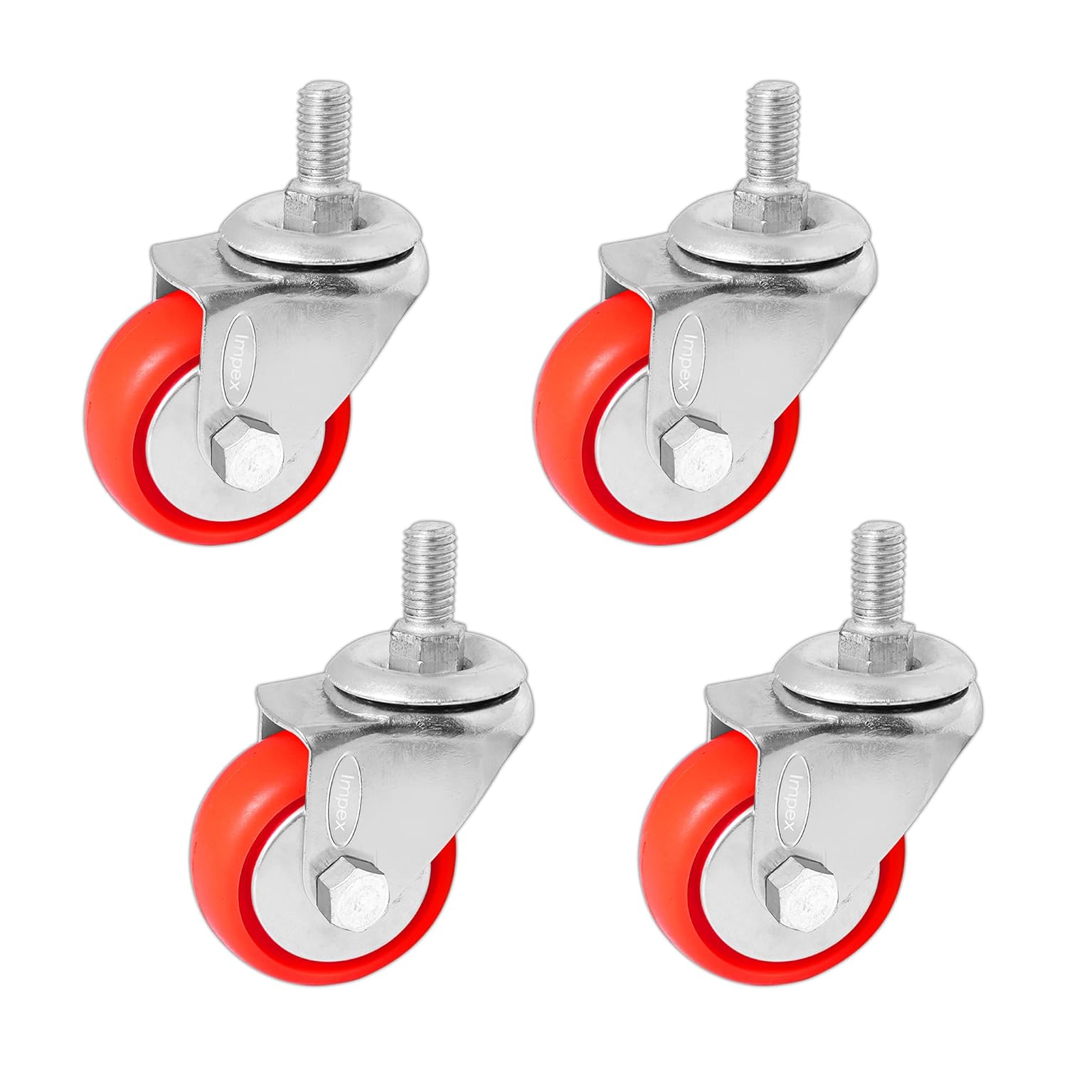 IMPEX Heavy Duty 360 Degree Swivel Single Castor Wheel Screw Type