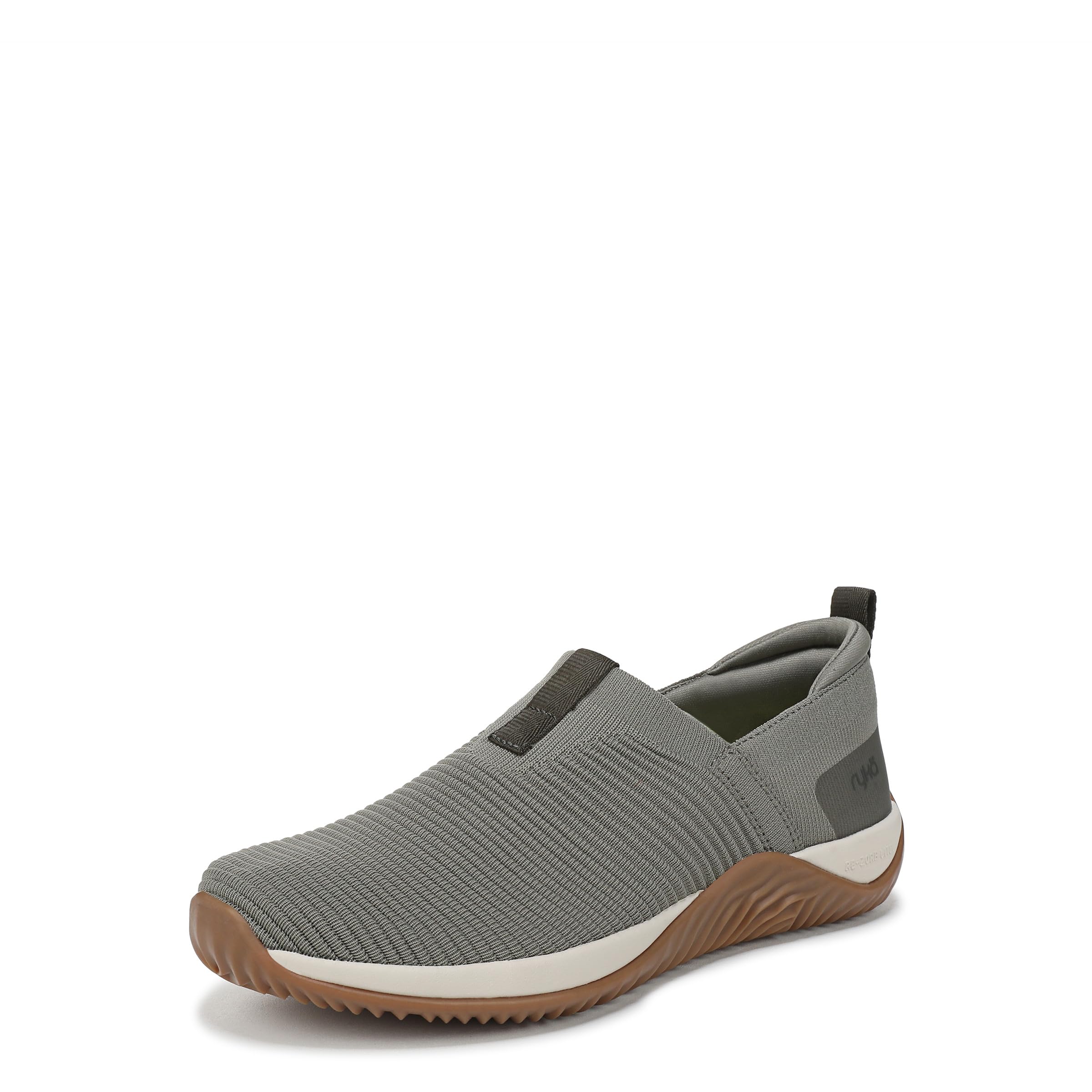 Ryka Womens Echo Knit Slip On Shoes Vetiver Green Knit Fabric 8 W Image Ryka Womens Echo Knit Slip On Shoes Vetiver Green Knit Fabric 8 W Image