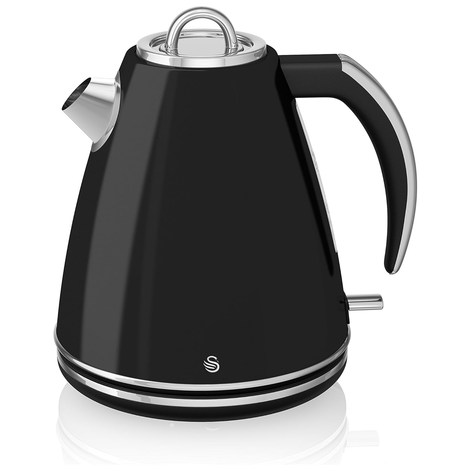 Swan Jug Kettle, 1.5 Litre, 3000 W, Black