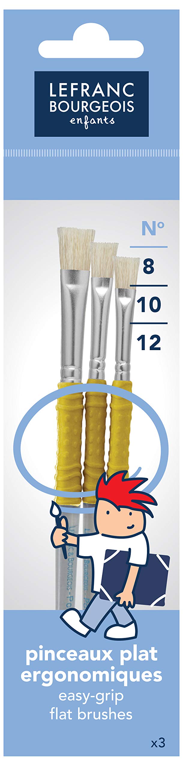 Color & Co 807304 Grippy Hog Hair Brush, Pack of 6