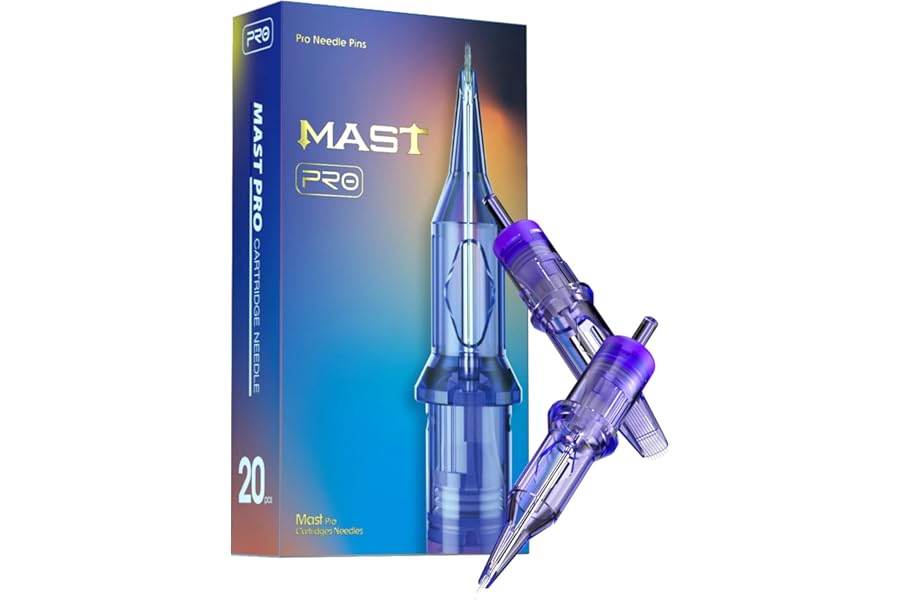 Mast Pro Tattoo Cartridges 1003RL 20Pcs Disposable Needles Bugpin #10 3 Round Liner Size