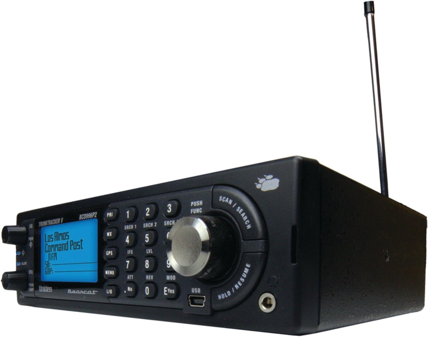 Uniden BCD996P2 Digital Mobile TrunkTracker V Scanner, 25,000 Dynamically Allocated Channels, Close Call RF Capture Technology, 4-Line Alpha display, Base/Mobile Design, Phase 2, Location-Based Scanning