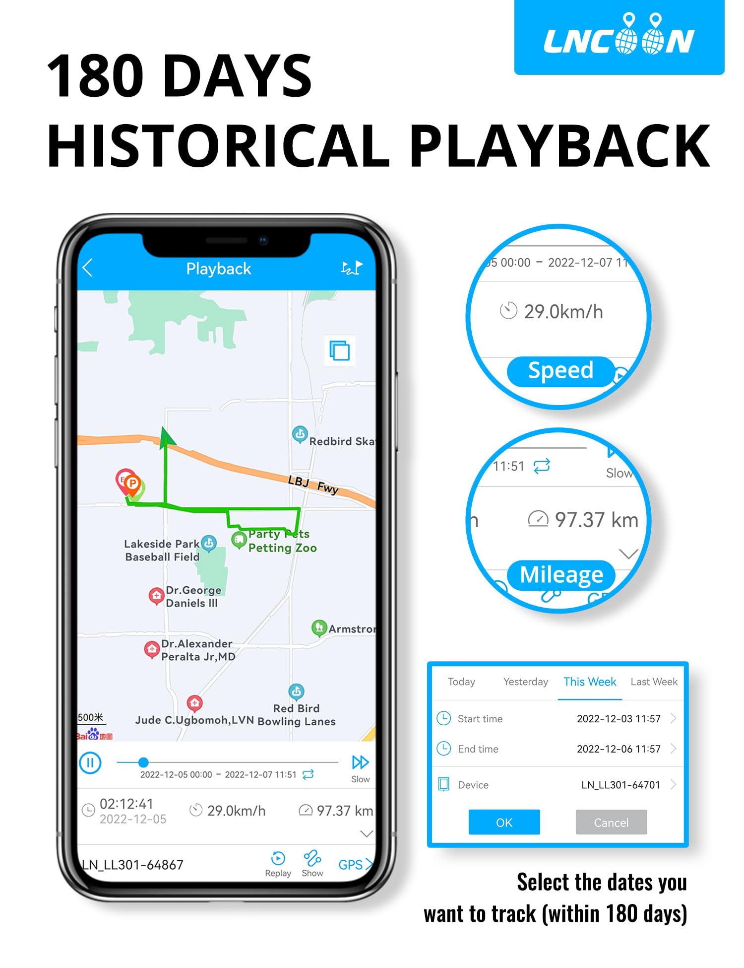 GPS Tracker for Vehicles, 4G LTE GPS Real Time Tracking Device, Magnetic IP65 Waterproof Tracker for Car Rental, Fleet Management, Luggage Tracking - Subscription Required