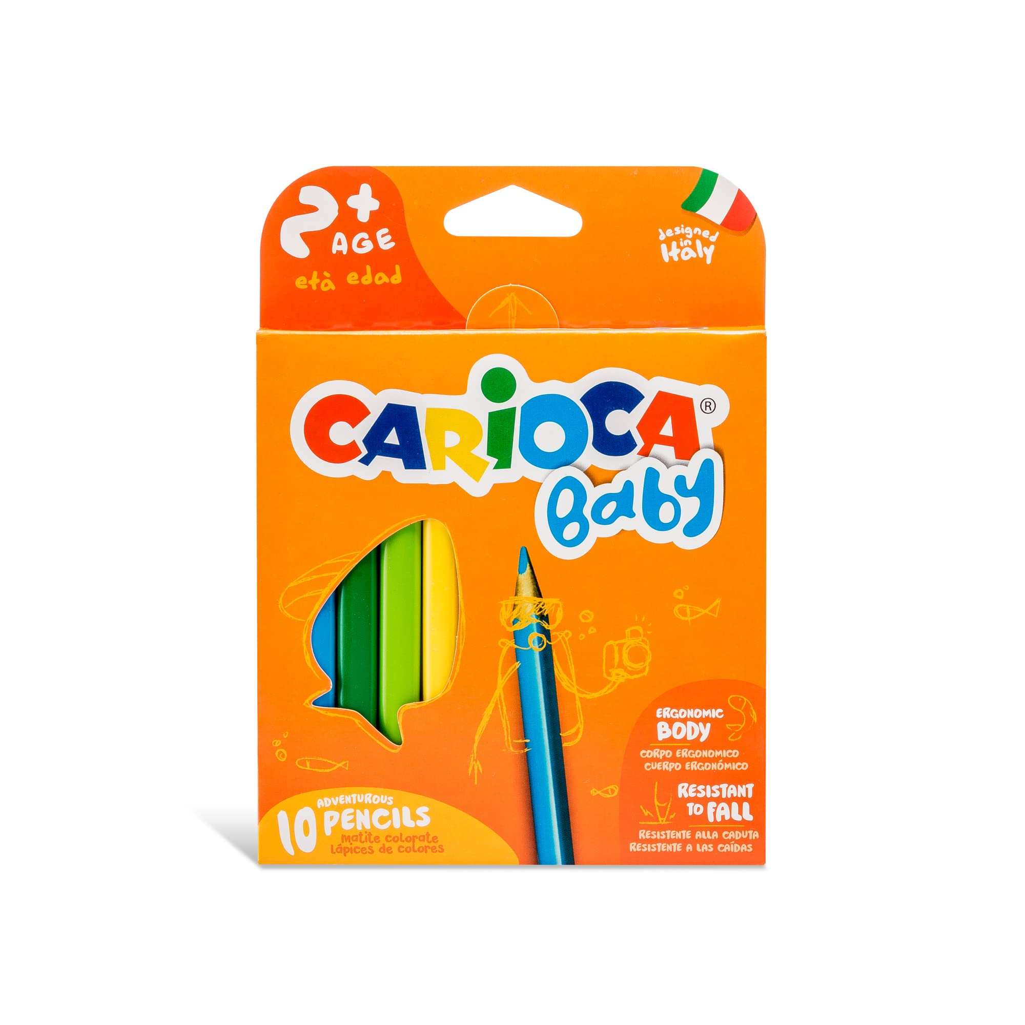 Carioca CAR-42819 Baby Pencil, 10-Piece